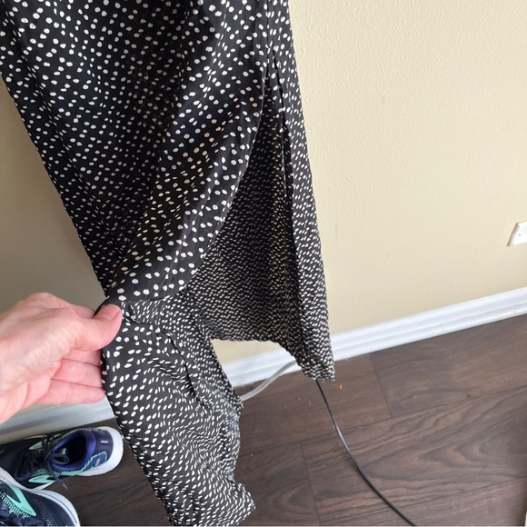 Auguste Leila Button Down Day Dress Size 2 in Black with White Dots - Picture 8 of 9